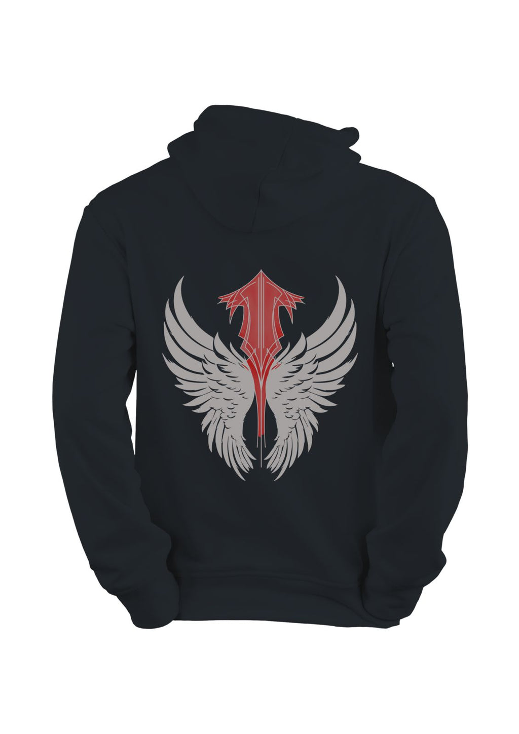 Men’s Inwestyle Black Printed Oversized Hoodie