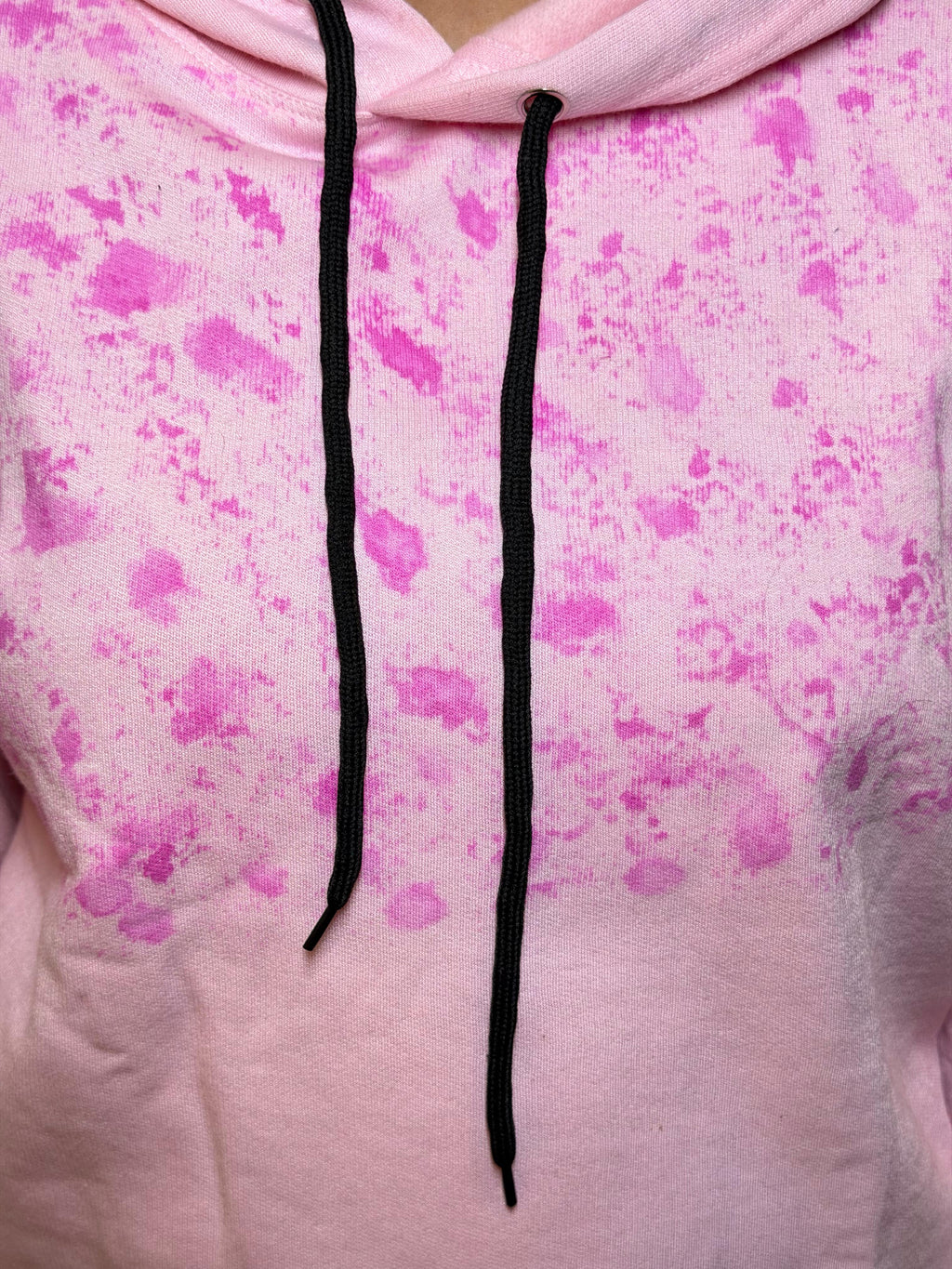 Women’s Inwestyle Light Pink Painted Hoodie (Regular Fit)